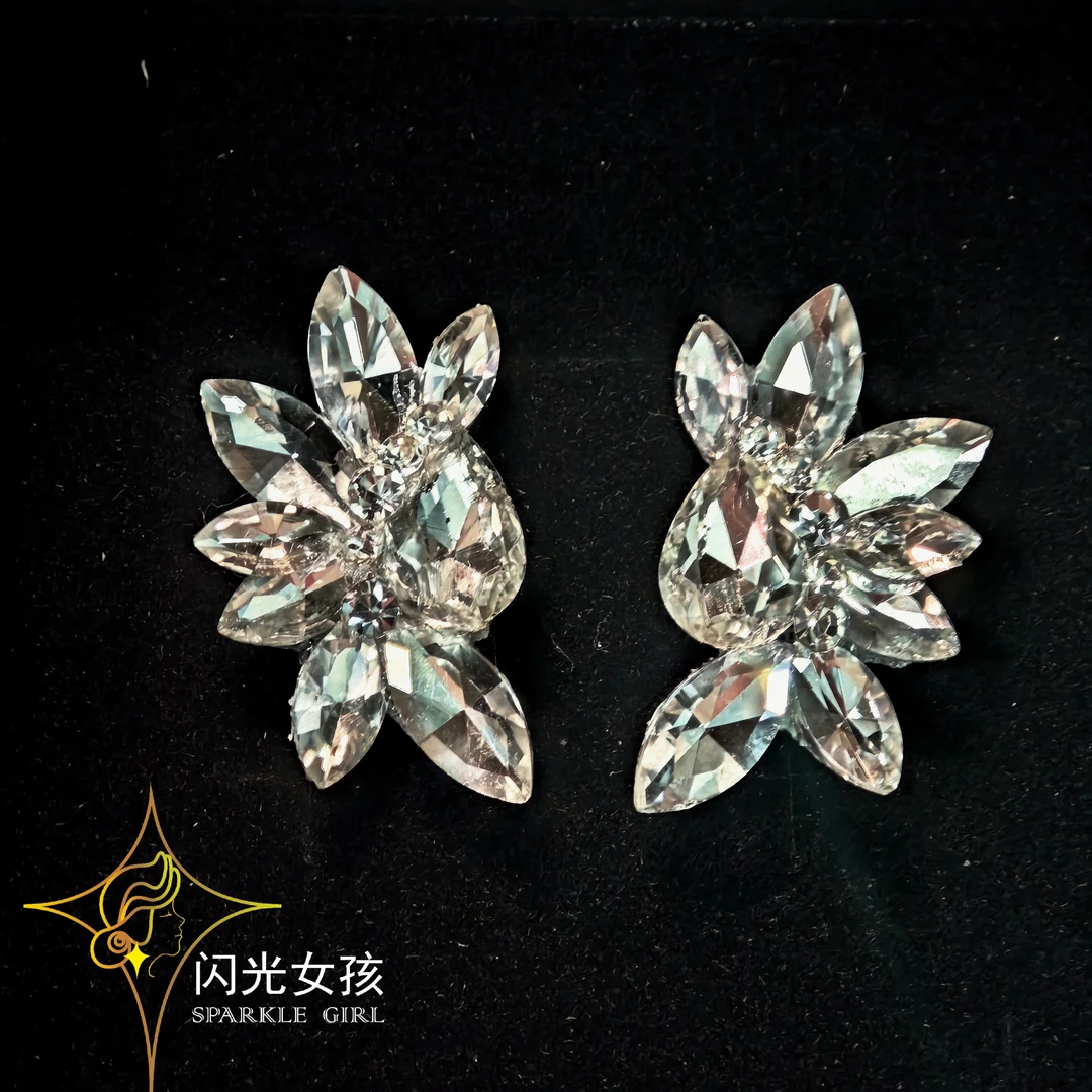 定制国标舞耳饰 拉丁舞 摩登舞 纯手工制作 私人定制 可改色