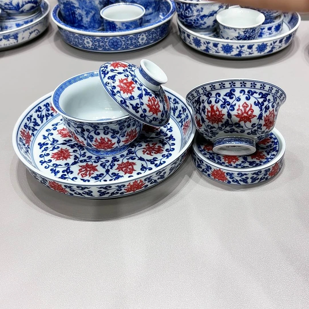 盖碗景德镇高温茶具