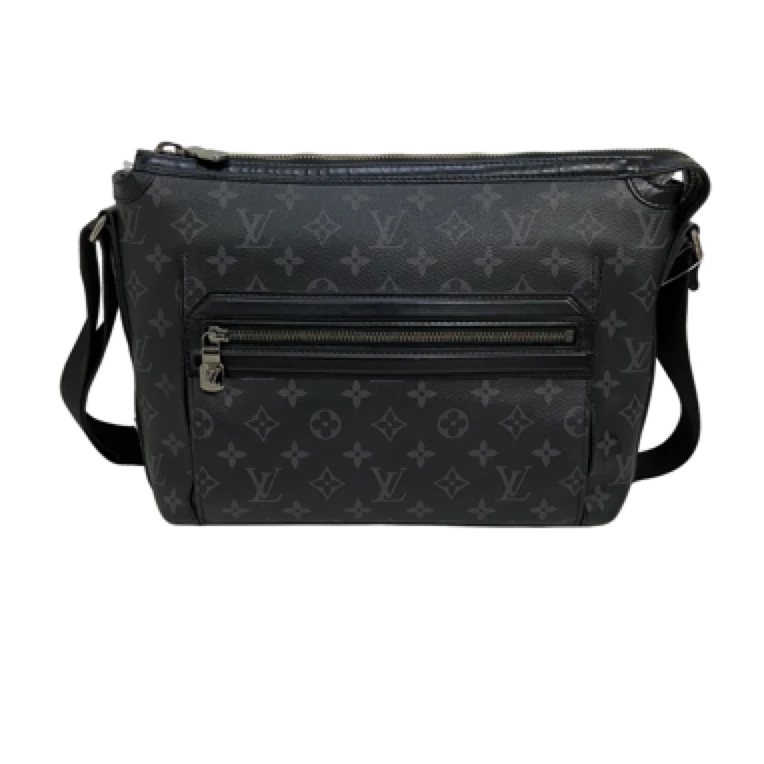95新 LouisVuitton/路易威登 男士休闲时尚黑老花奥德赛斜挎包/42