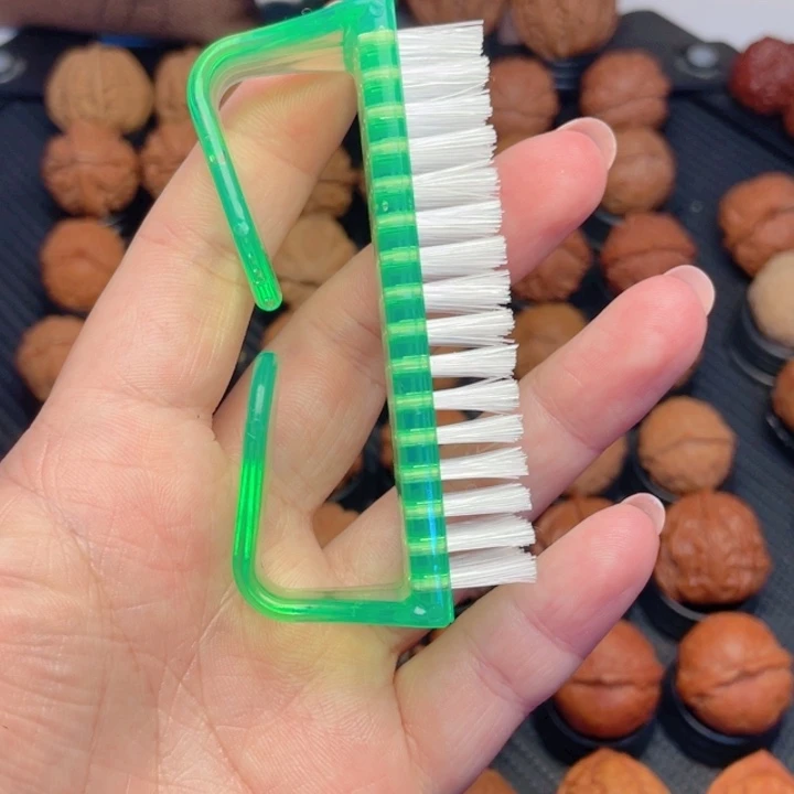 泡***肉把件文玩核桃羊角刷