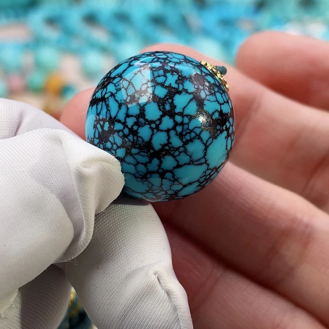 绿松石珠宝奇石未镶嵌22m m