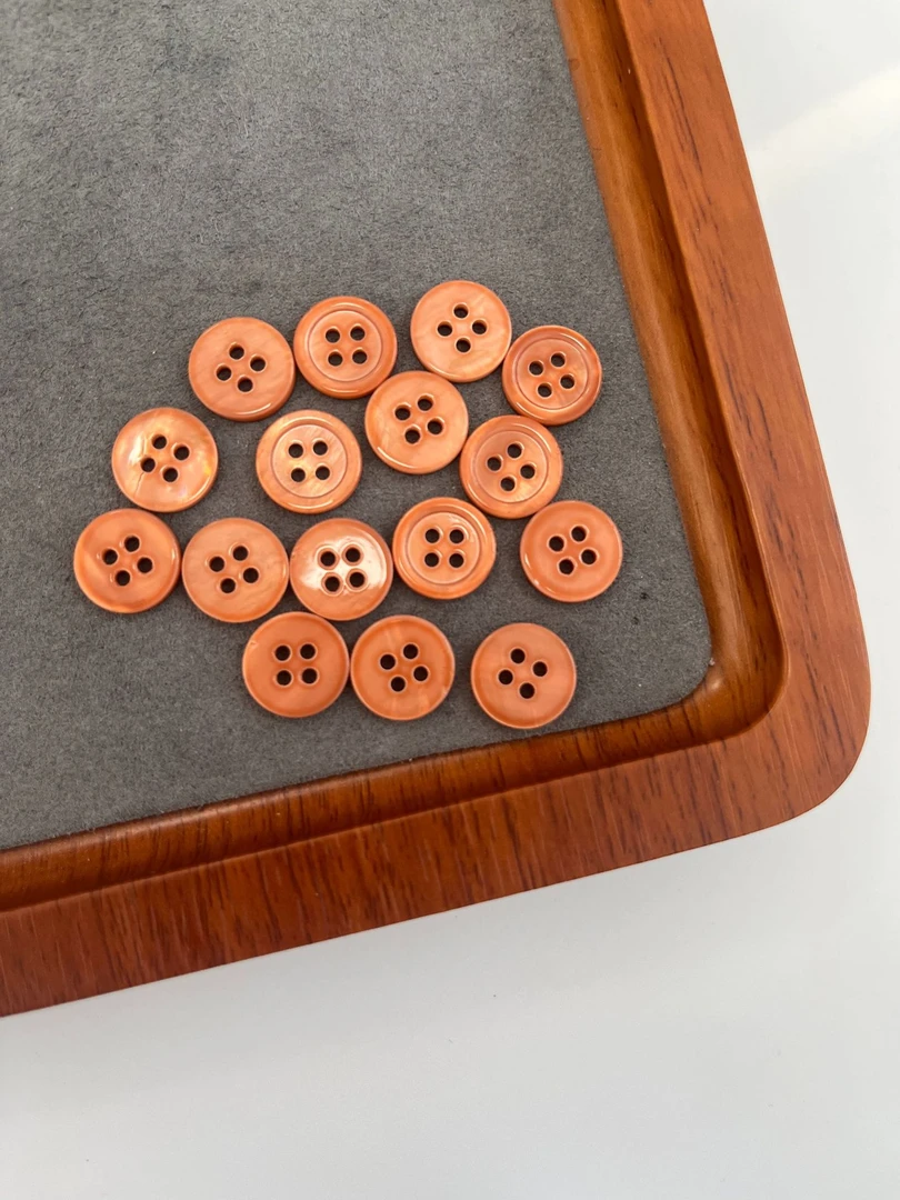 20颗2单包邮11.5mm高档天然贝壳扣四眼衬衣纽扣精致百搭男女衬衫