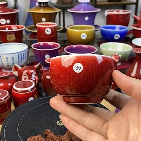 【闪购商品】景德镇名陶雅玩原矿郎红