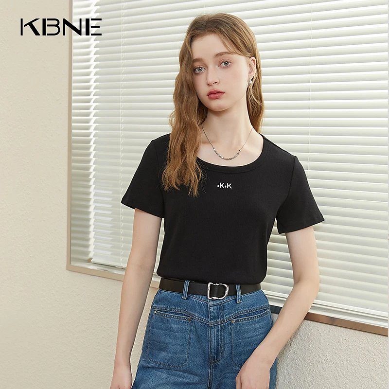 《粉丝专享》KBNE短袖T恤打底衫2025春季新款上衣DTX17401307