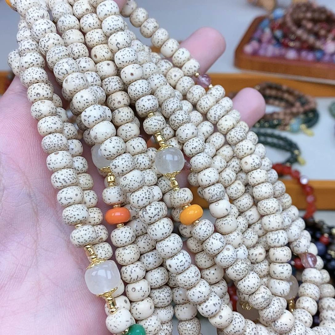 菩提吊坠未镶嵌双圈手链