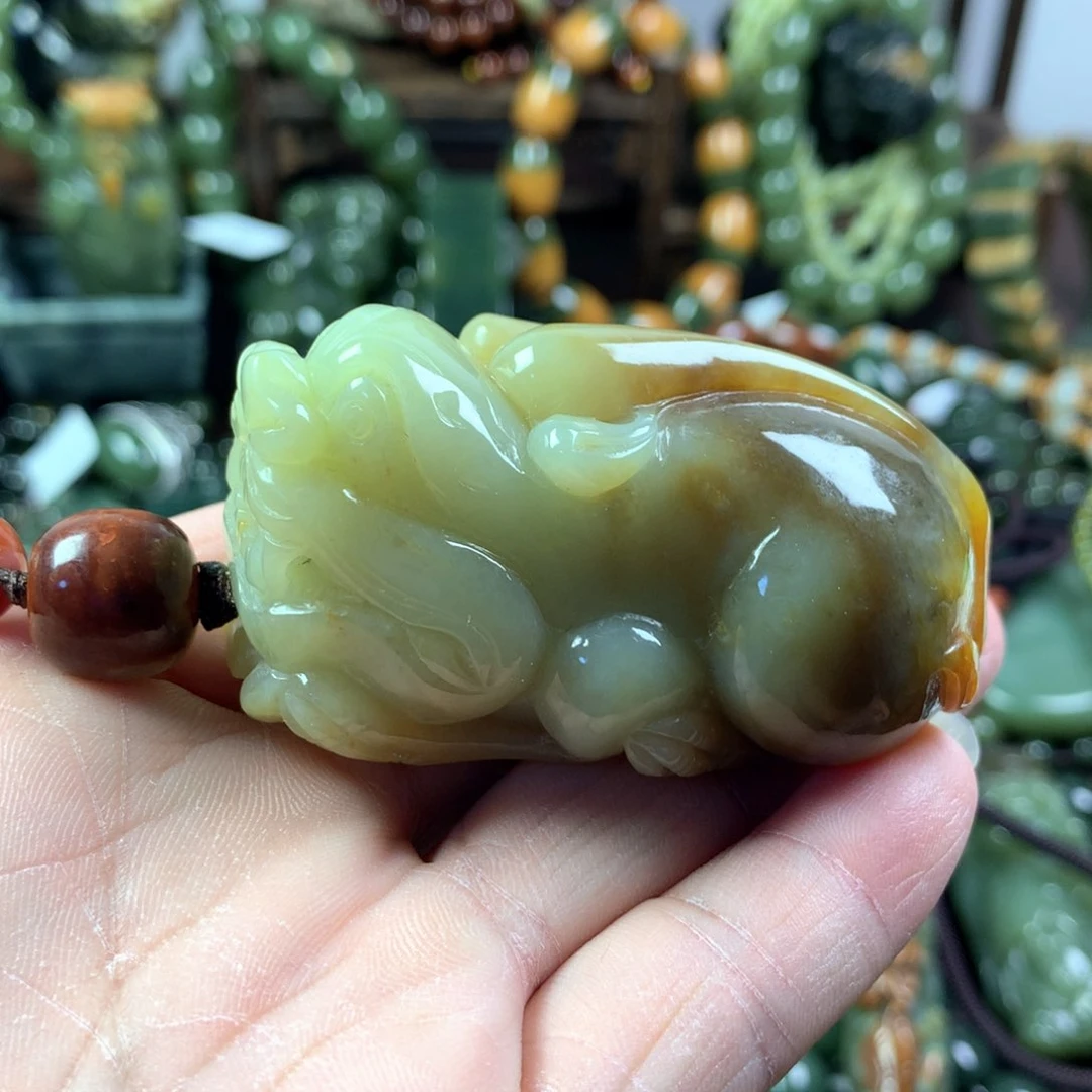 透闪石质玉把件未镶嵌六*