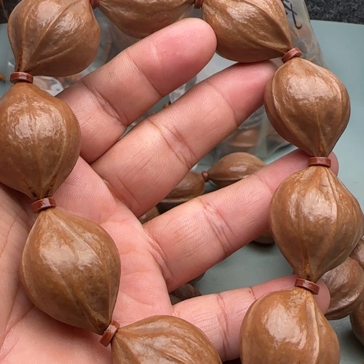 铭***极橄榄核手串橄榄核原皮铁核四花