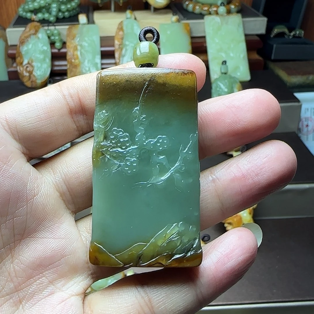 岫岩河磨玉（透闪石质玉）未镶嵌挂件