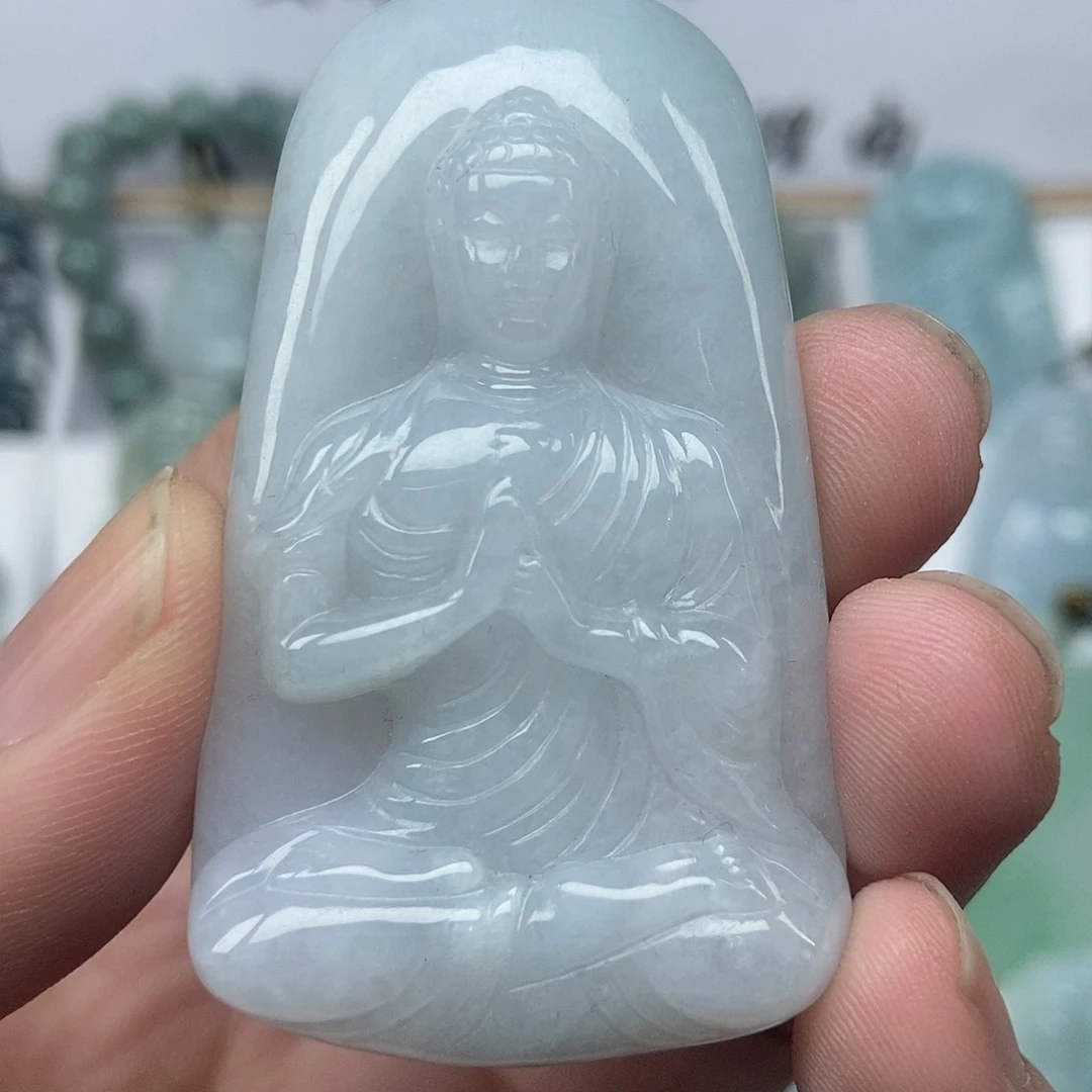 颈饰未镶嵌翡翠大日如来