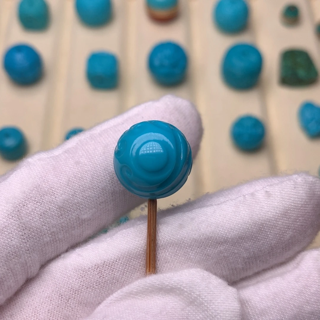 绿松石未镶嵌绿松石博古13.8