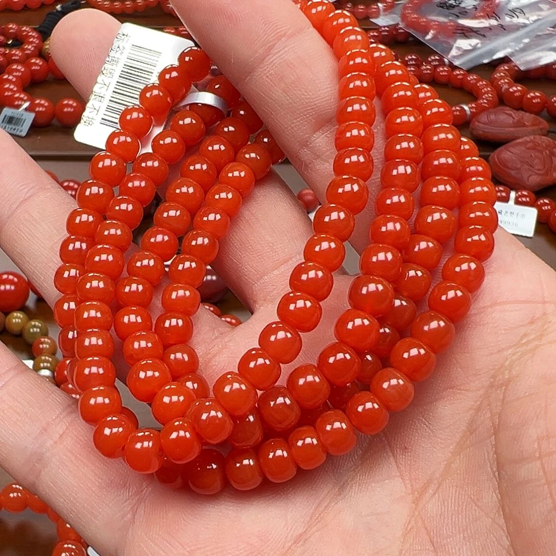 南红玛瑙未镶嵌手链