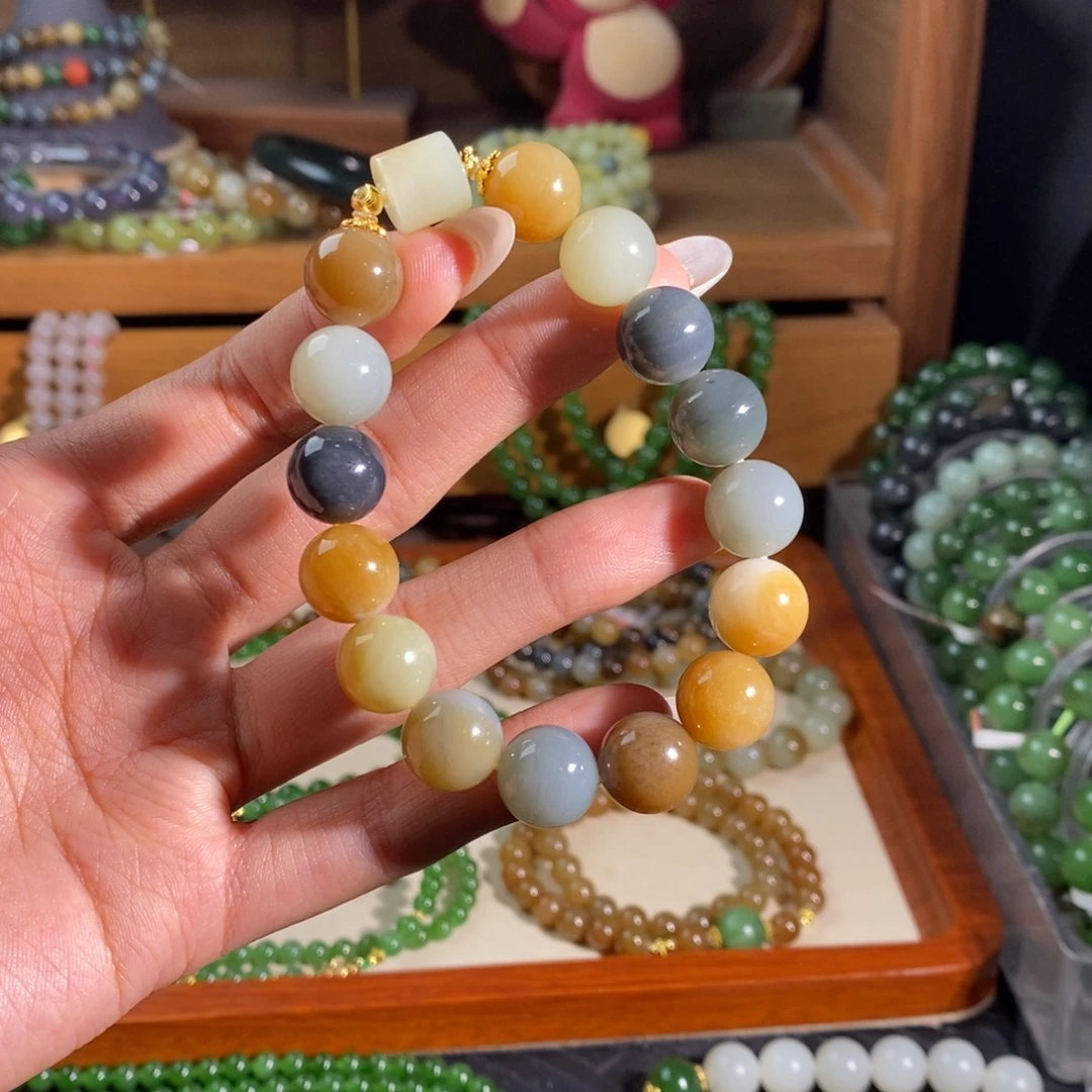 和田玉未镶嵌手链