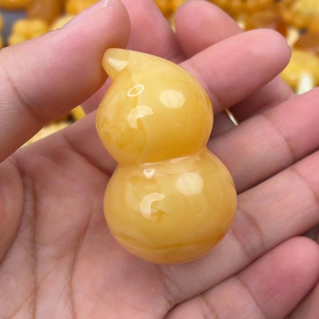 琥珀未镶嵌裸石葫芦