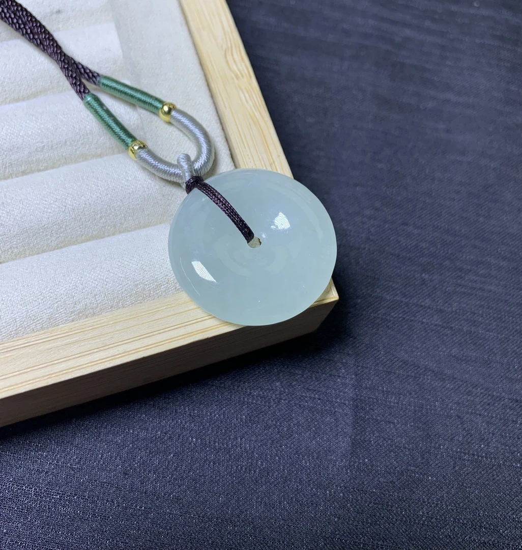 天然缅甸翡翠平安扣L02010-10多样性发一件