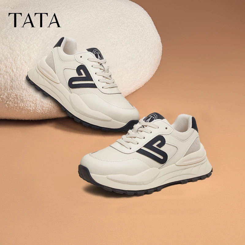 TATA/他她2025春商场同款百搭时尚休闲舒适阿甘鞋女新款GEB02AM5