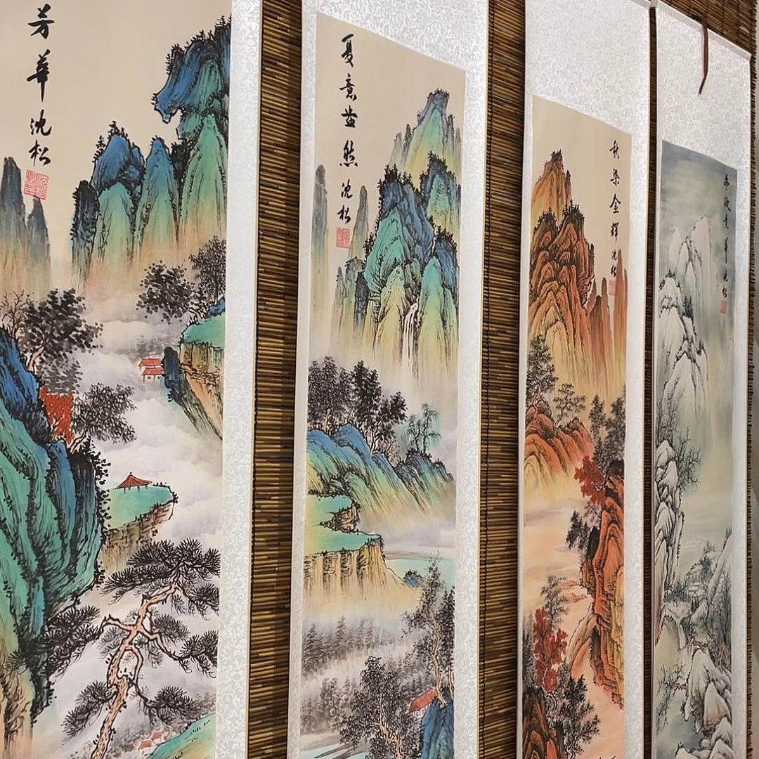 卡***B国画老师手绘作品w