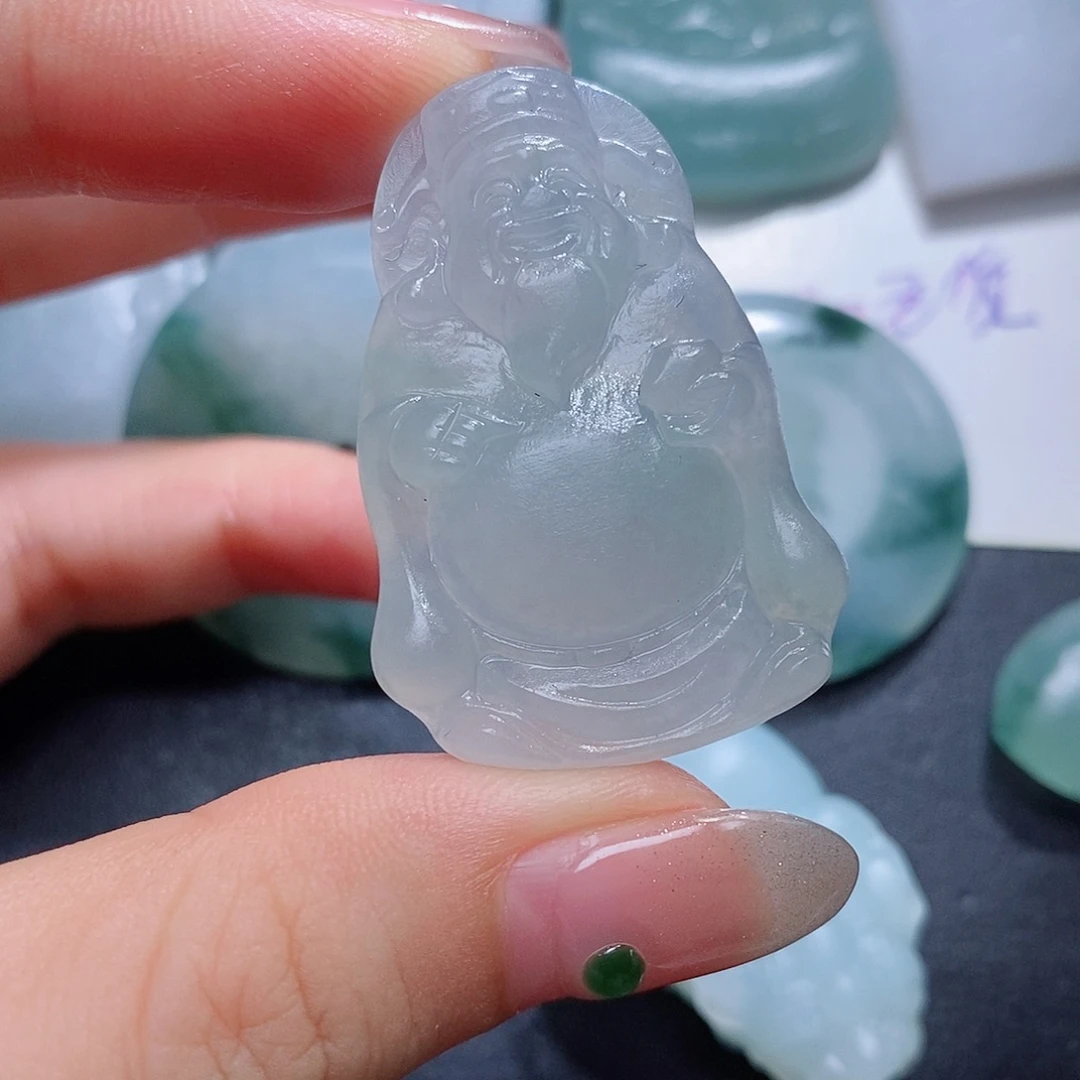 定制翡翠未镶嵌毛货付款后联系客服确认抛光