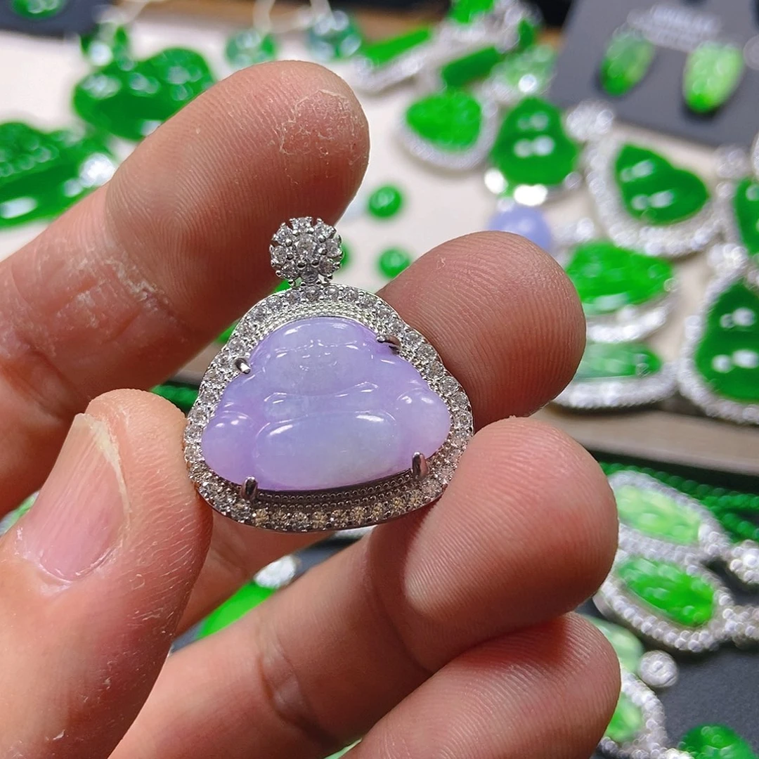 翡翠银S925镶嵌吊坠(不含链)723吊坠