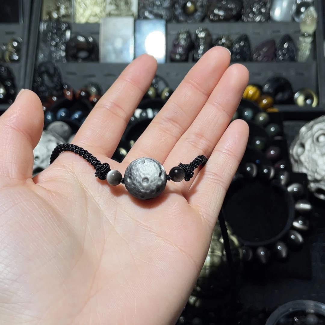 遗***火黑曜岩未镶嵌珠宝奇石