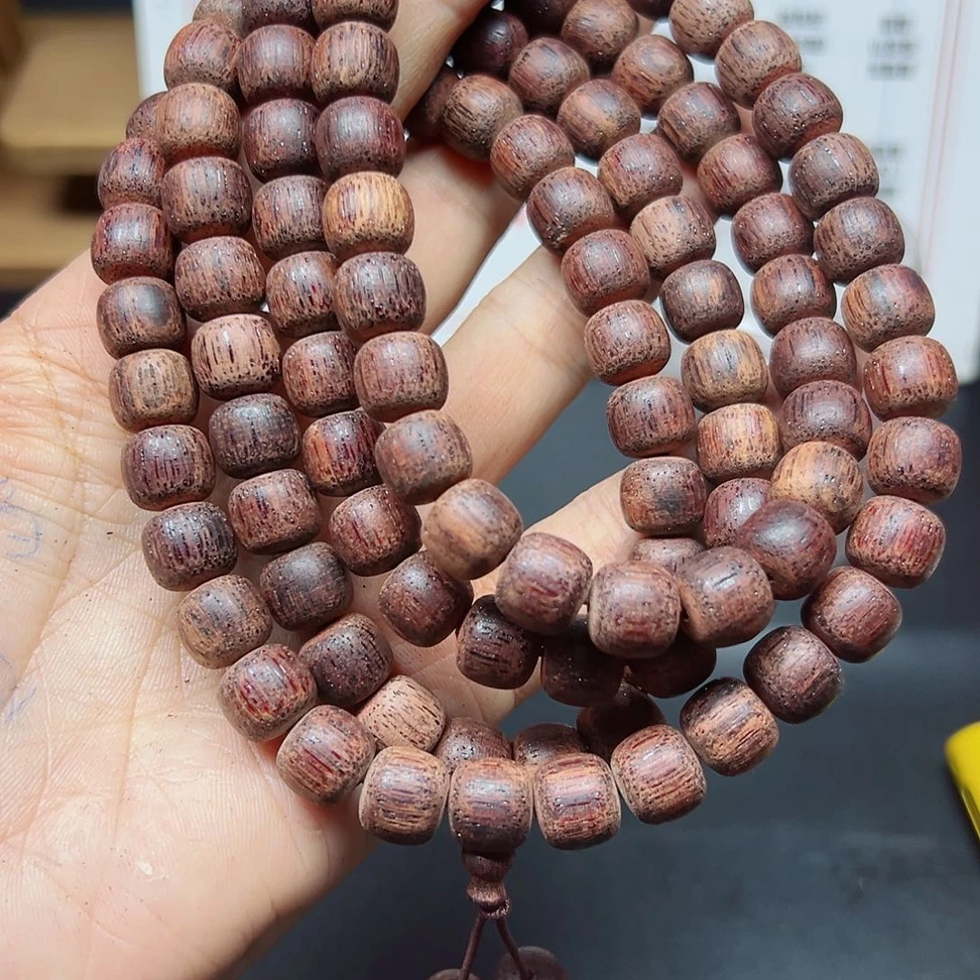 藤类正***道降真香缅甸东枝料白绿油超一档1.0老型108颗