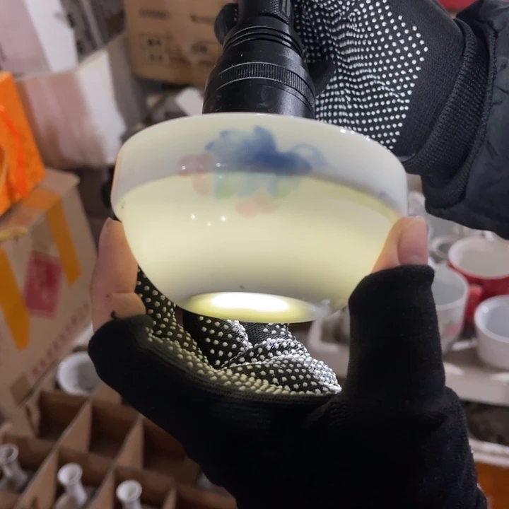 醴陵高温瓷釉下9厘米微瑕