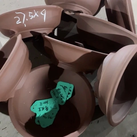 紫砂花盆100-8。27.5-9