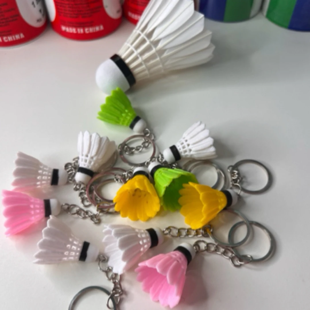 超迷你小羽毛球挂件｜精致可爱，闪亮球场