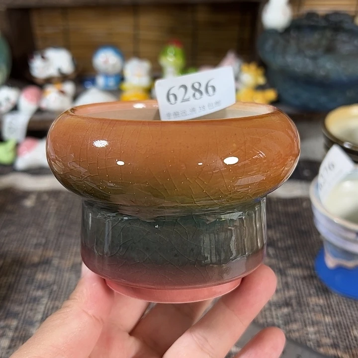 口8高7 手工花盆满30包邮