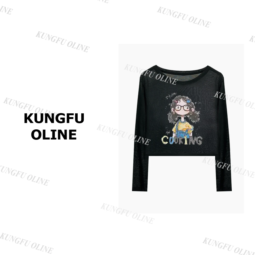 【周周】CT9698流行款卡通印花圆领短袖T恤潮流休闲上衣