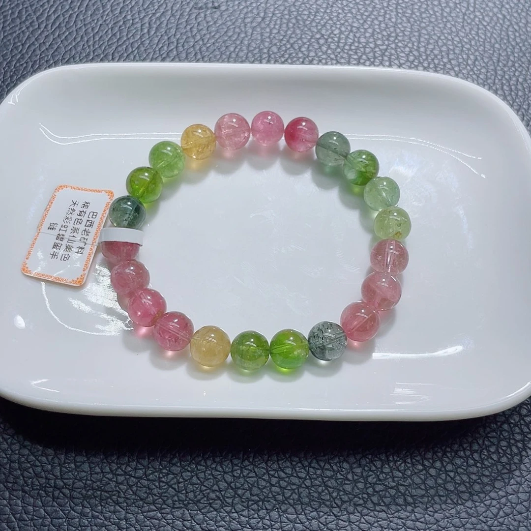 未镶嵌手链碧玺8.7mm左右