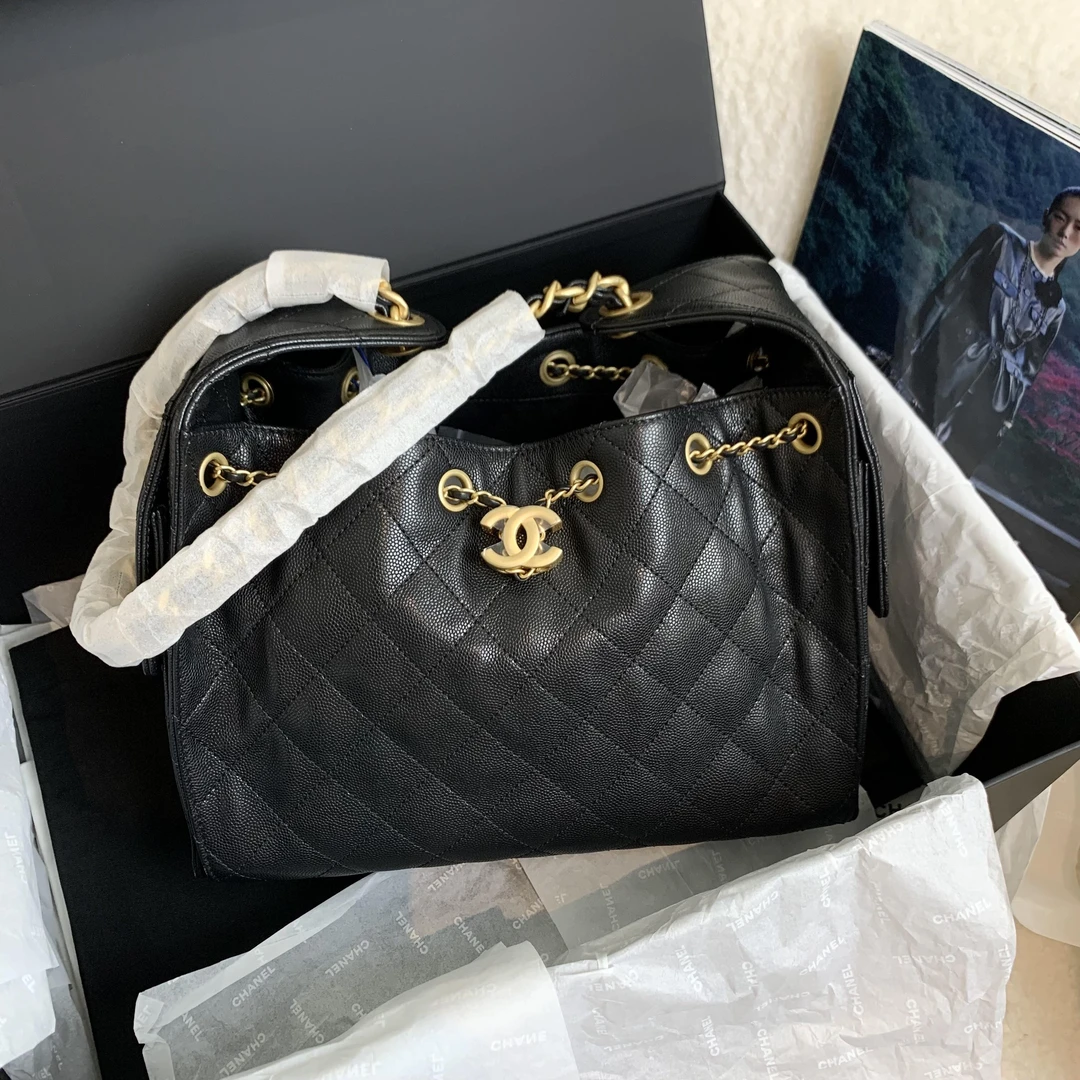 未使用 Chanel/香奈儿 壹臻意向/25A黑金牛25bag小号46234888