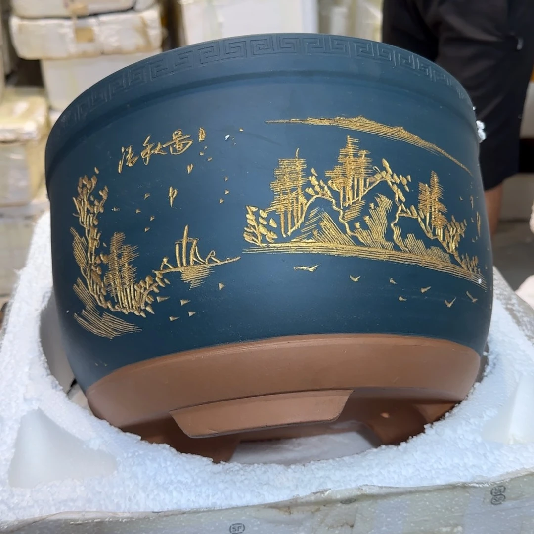 紫砂花盆口径30.20口径