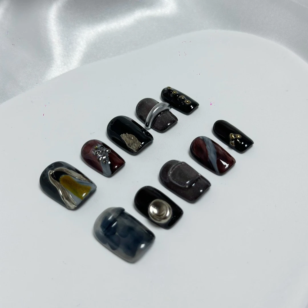 【501-611】通勤上学小众艺术穿戴甲