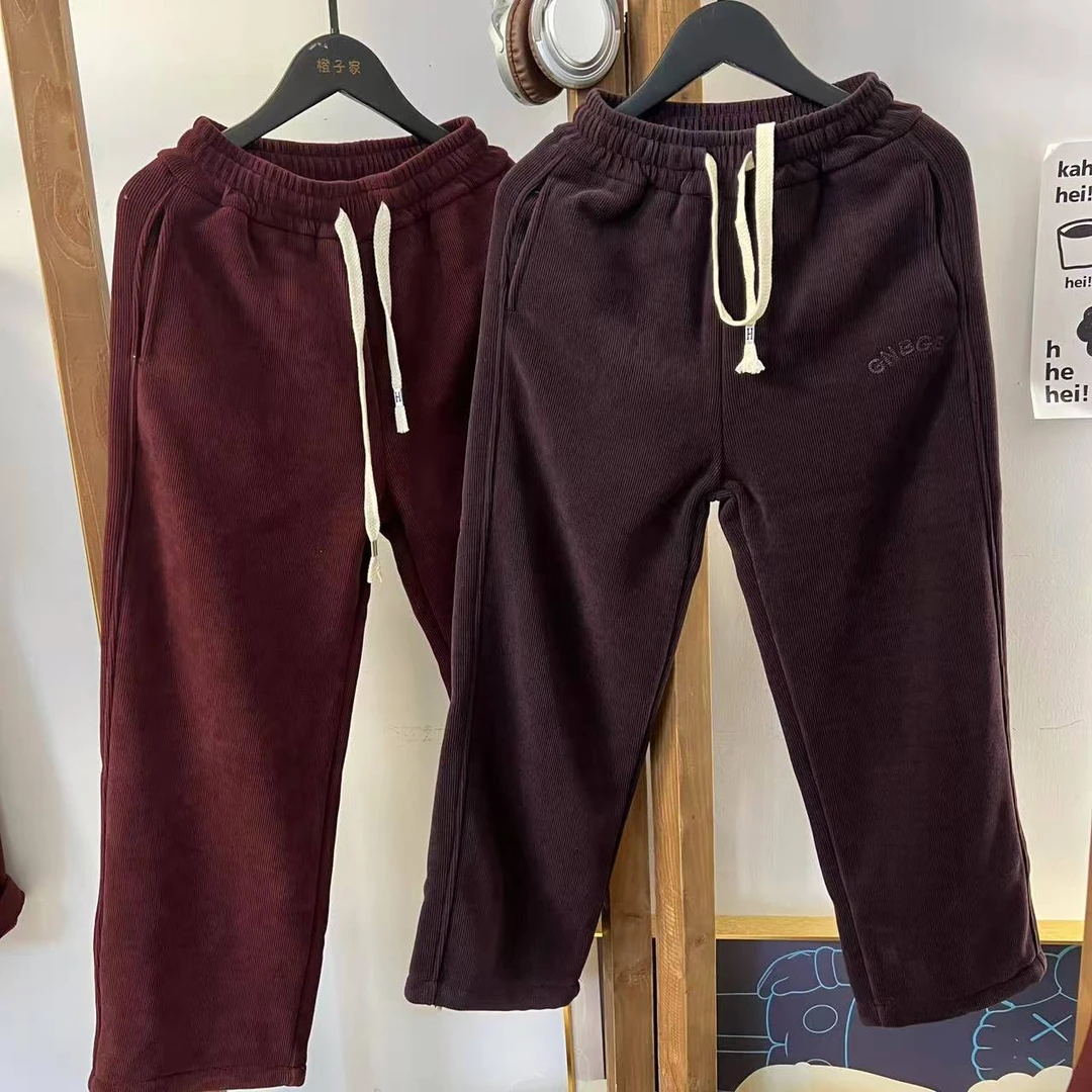 橙子家 （按身高不按吊牌）3553#GNBGE刺绣加绒针织裤