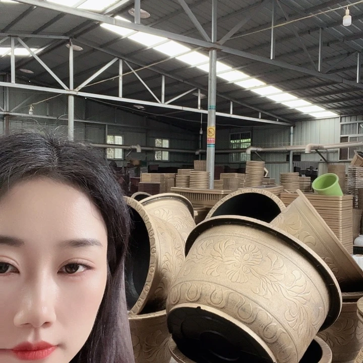 圆形100花盆一个有孔