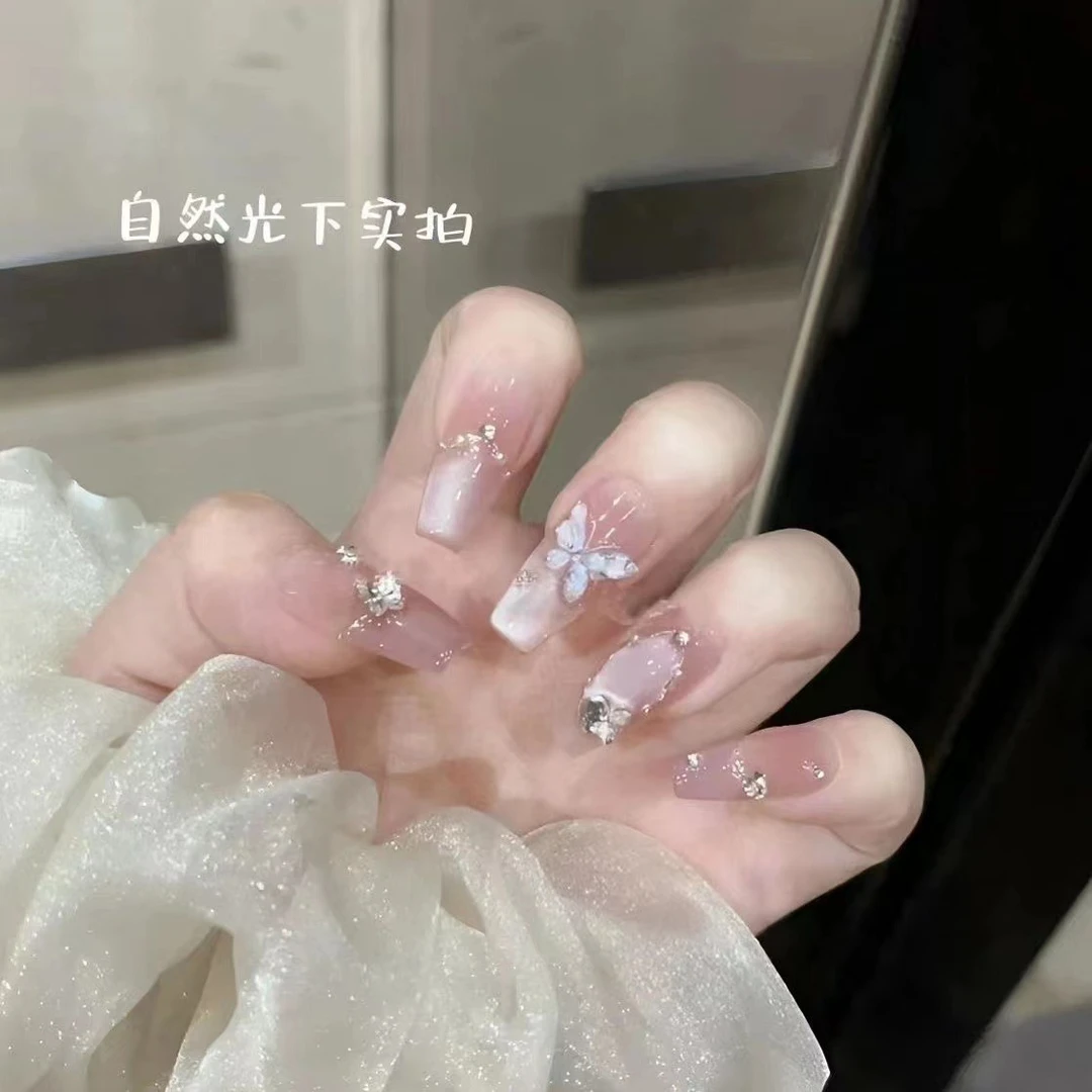 【月光银蝶】纯手工穿戴甲纯欲蝴蝶魔镜索马里海舞狮蝶镜面