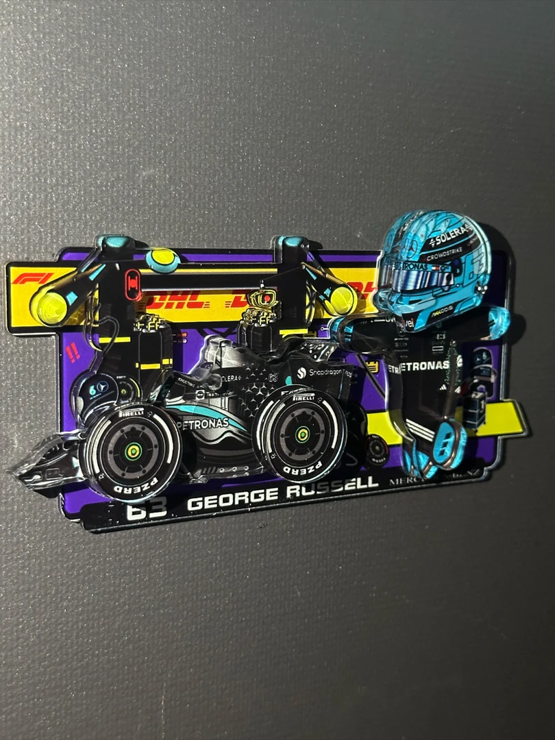 F1周边奔驰p房冰箱贴 拉塞尔 奔驰f1