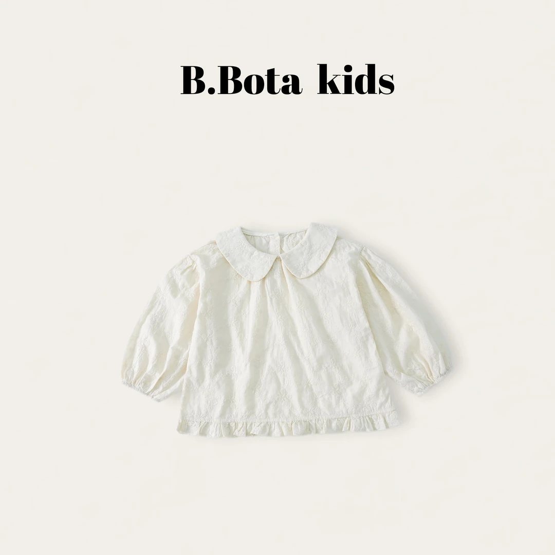 2025秋款儿童翻领衬衫女宝宝娃娃衫-25294 bt6669