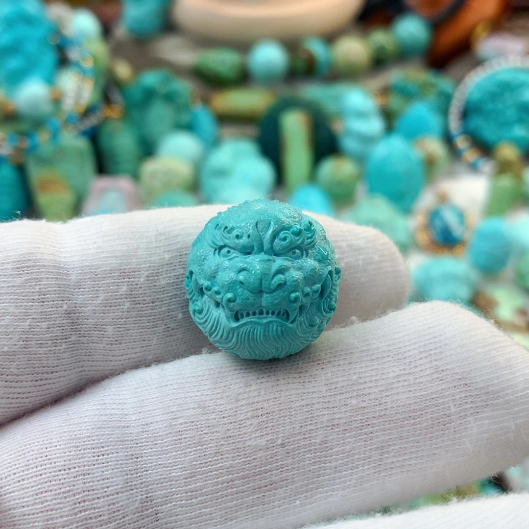 未镶嵌绿松石珠宝半成品