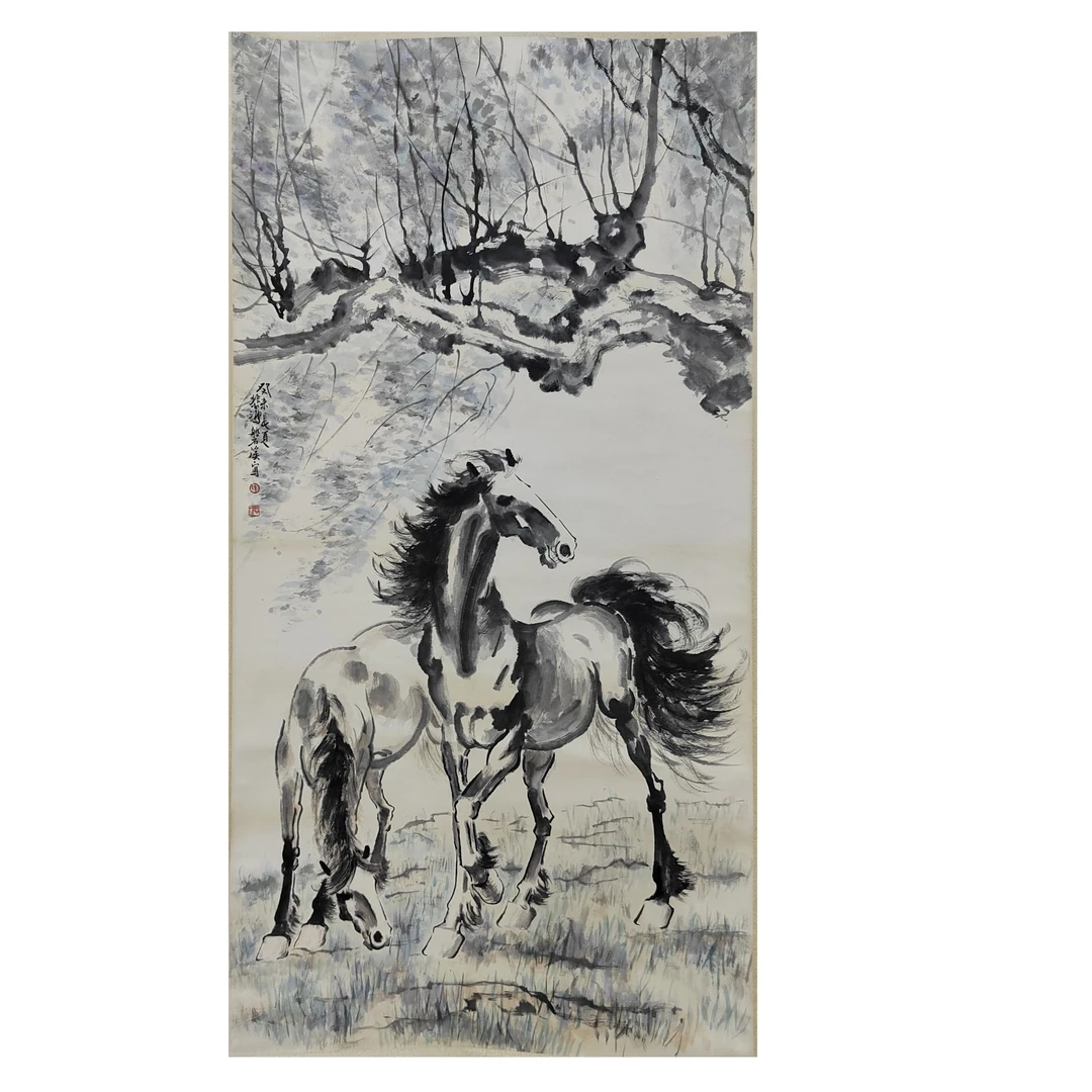 《马》著录出版《水墨丹青上》P107-67X137cm-zb361200021