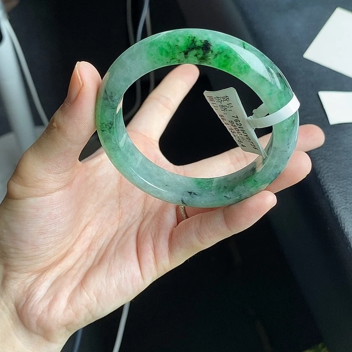 未镶嵌手镯翡翠心*喵56➕圈口