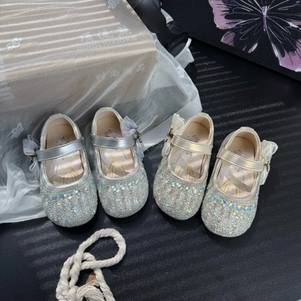 1801星空满钻公主单鞋