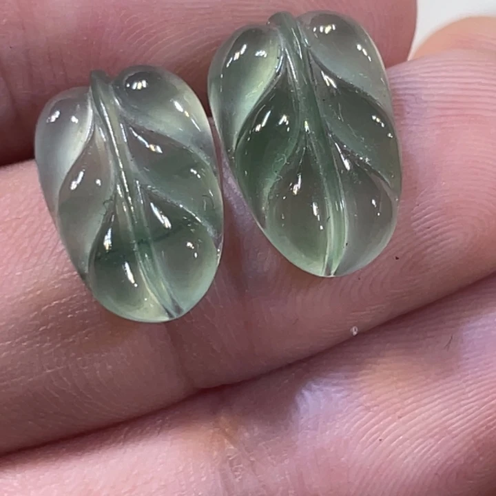 定制翡翠未镶嵌叶子