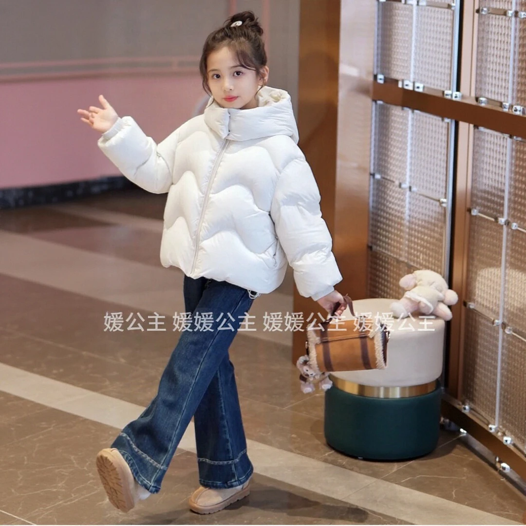 媛媛公主小女孩新款冬装2025冬季女童加厚白鸭绒羽绒服15415Q106