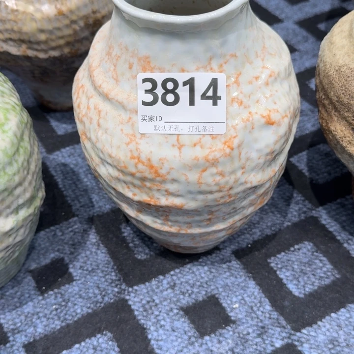 不***猪瓷片景德镇高温高温花器编码3814高28口8默认无孔