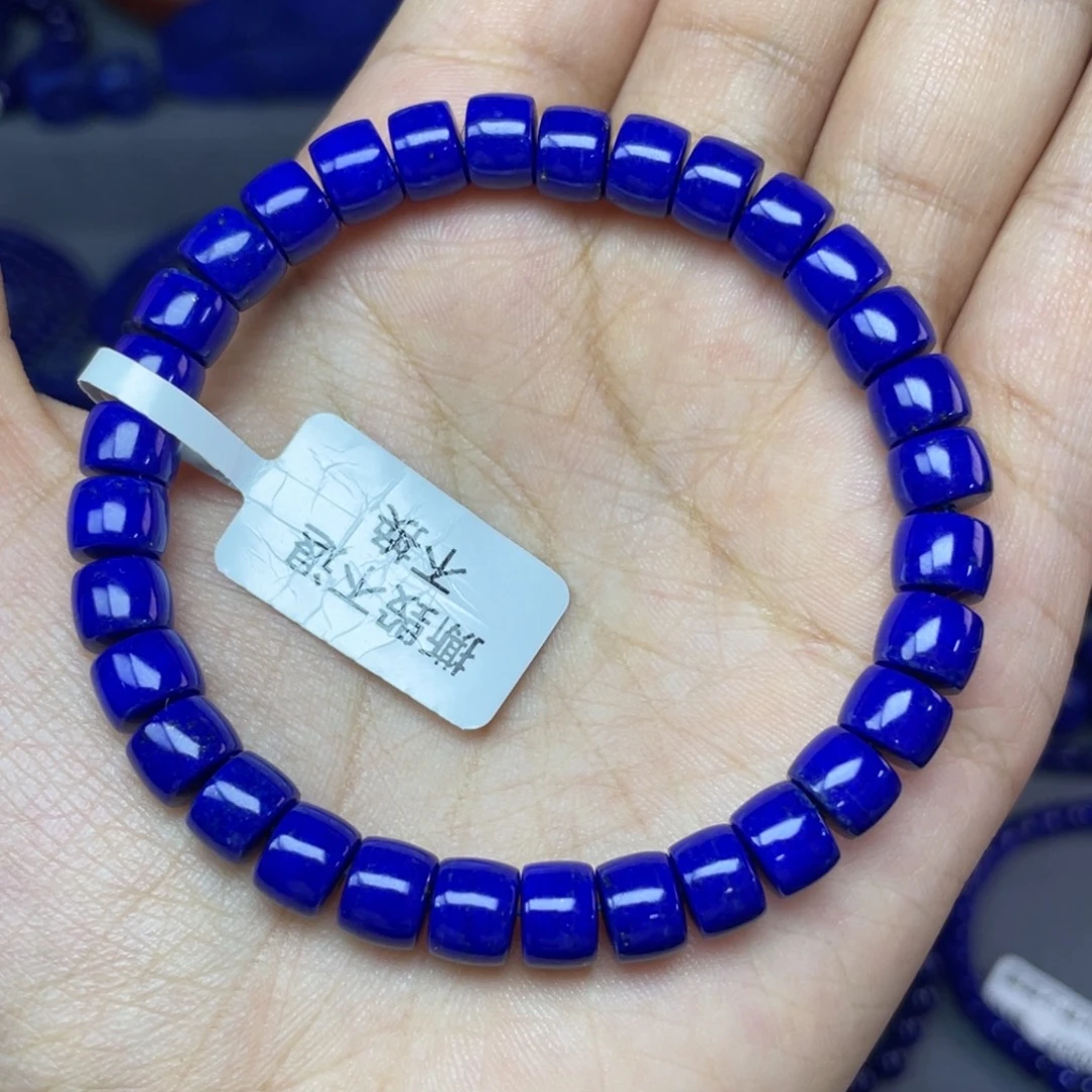 未镶嵌青金石7×5mm直切手串