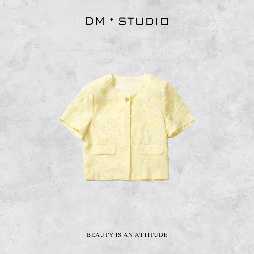 •STUDIO/精致感轻奢气质高级感须须小香短袖外套2505WT/KK151