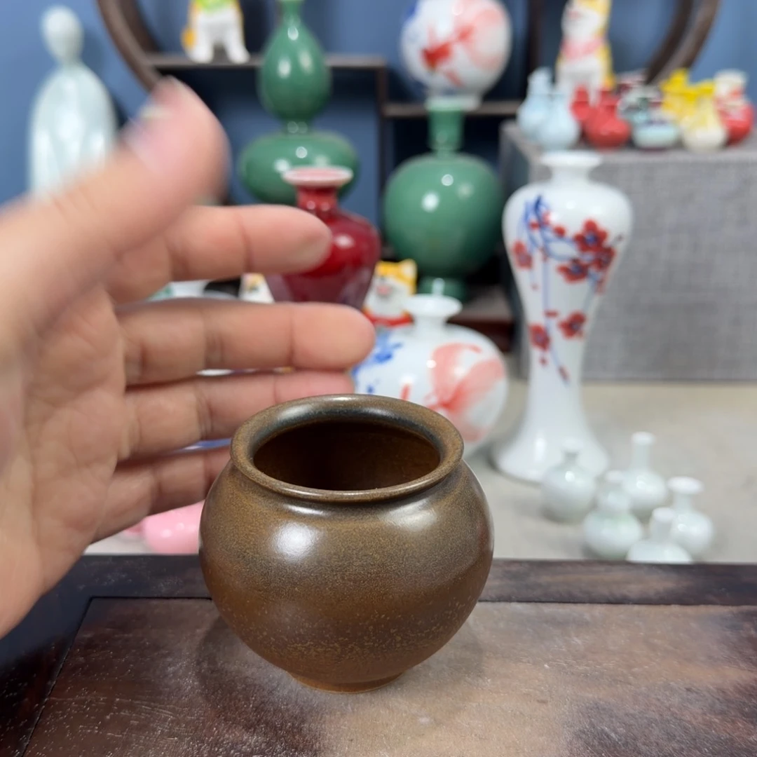 陶瓷手工小花器摆件