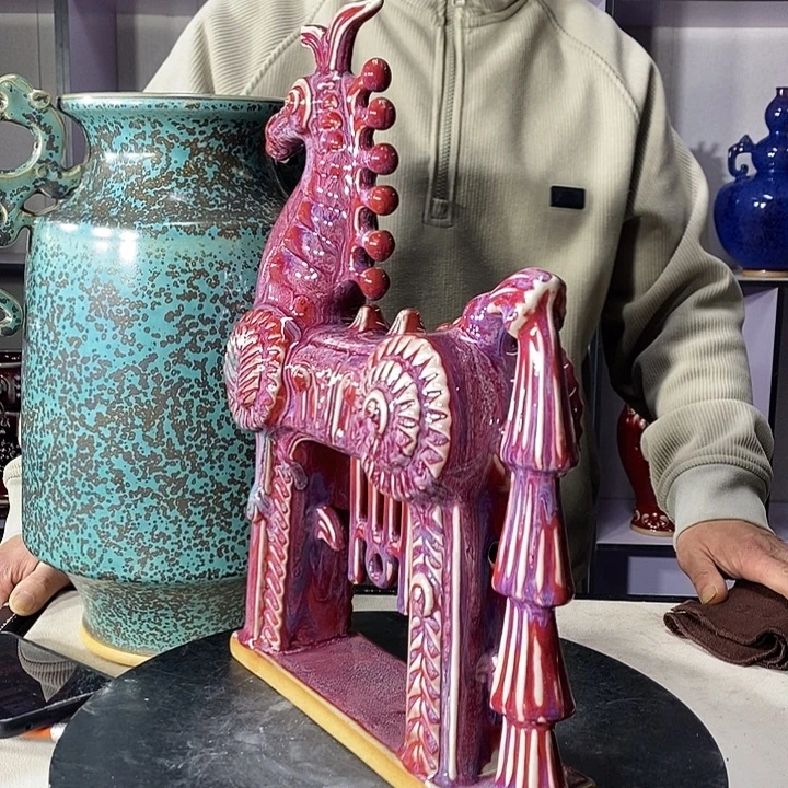 瓷片中国神垕精品钧瓷