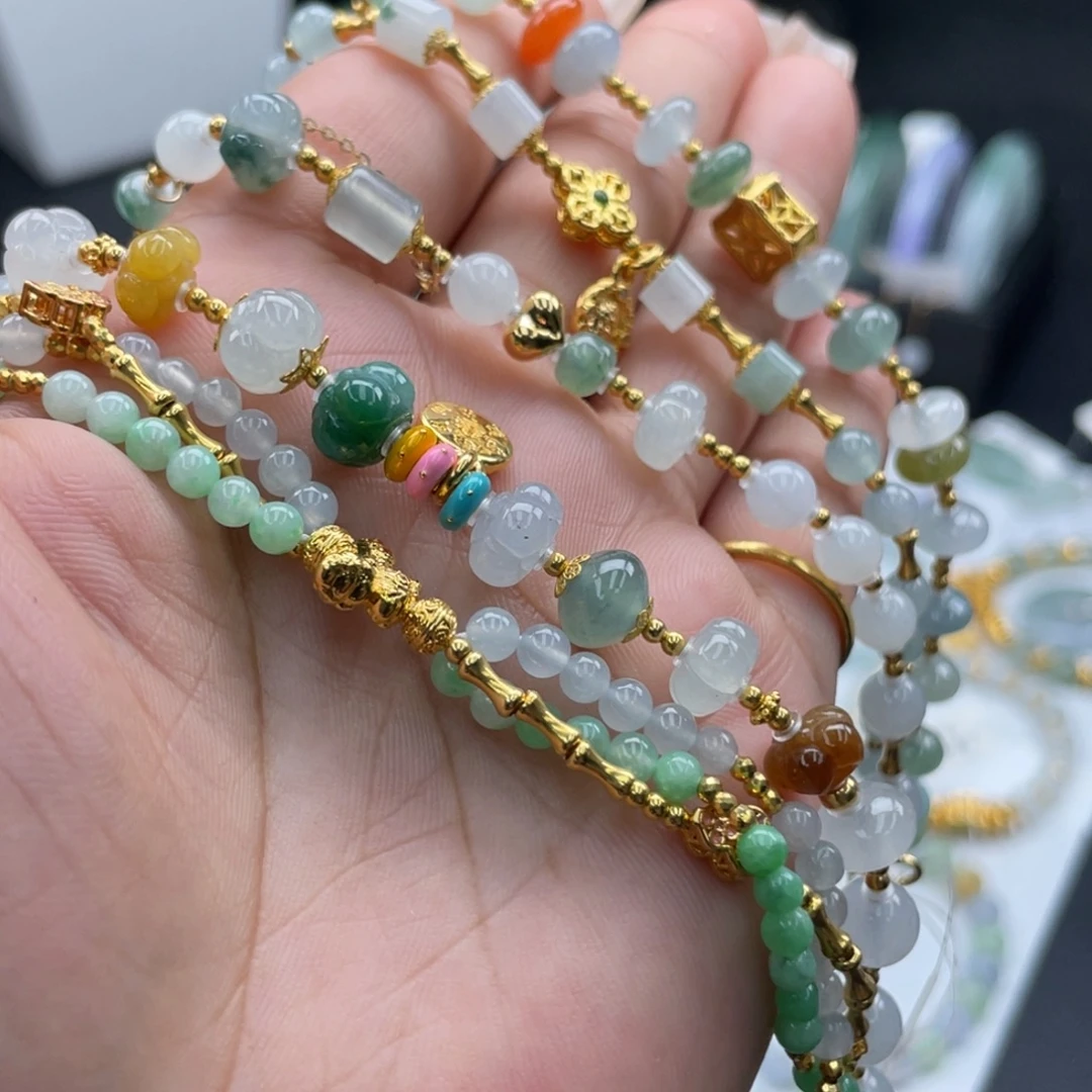 翡翠未镶嵌手链手链